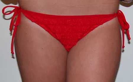 Sunflower Red EURO TIE RUFFLE bottom